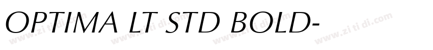 OPTIMA LT STD BOLD字体转换